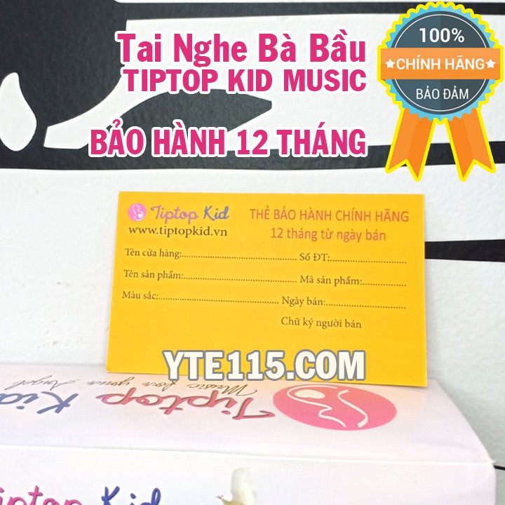 TAI NGHE BÀ BẦU TIPTOP KID MUSIC MÀU HỒNG - TẶNG DÂY NỐI DÀI VÒNG BỤNG - YTE115.COM ĐẠI LÝ CHÍNH THỨC TIP TOP KID