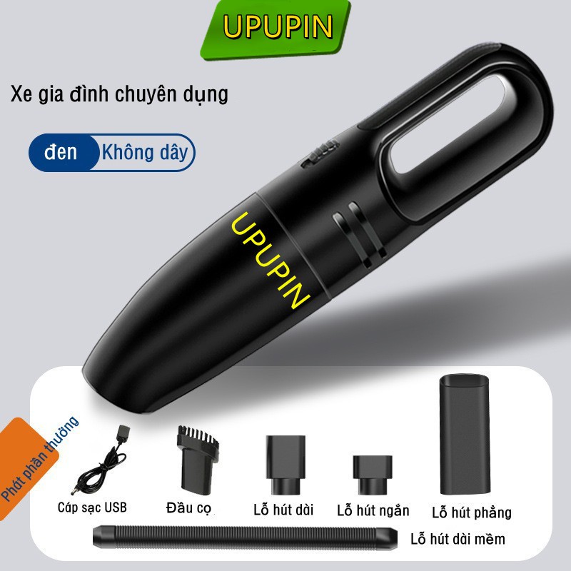 Máy hút bụi cầm tay mini không dây cao cấp bản Adapter