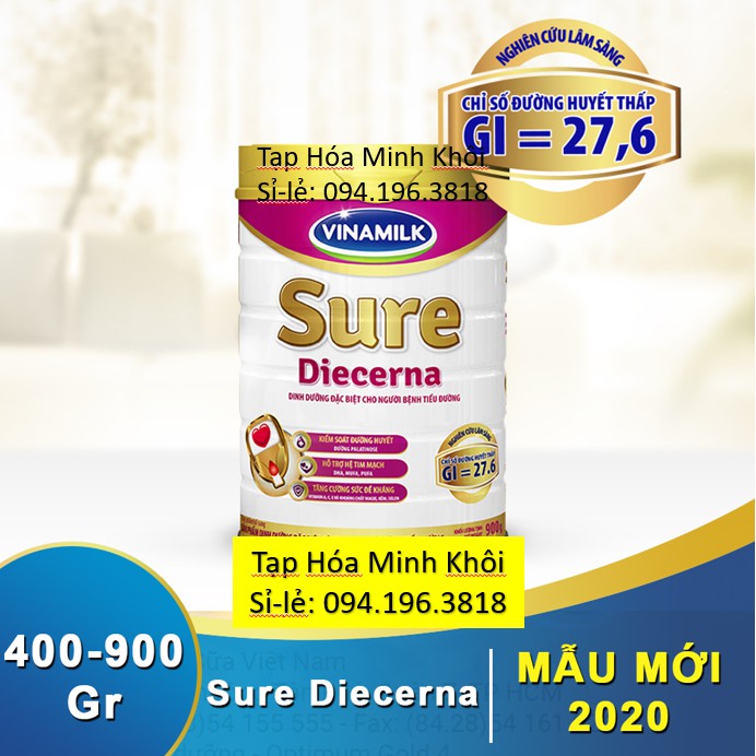 [NSX MỚI] Sữa Bột Vinamilk Sure Diecerna 900g - Tạp Hóa Minh Khôi