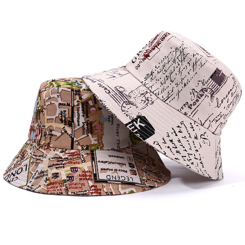 Nón Tai Bèo In Chữ Graffiti Nhiều Màu Sắc