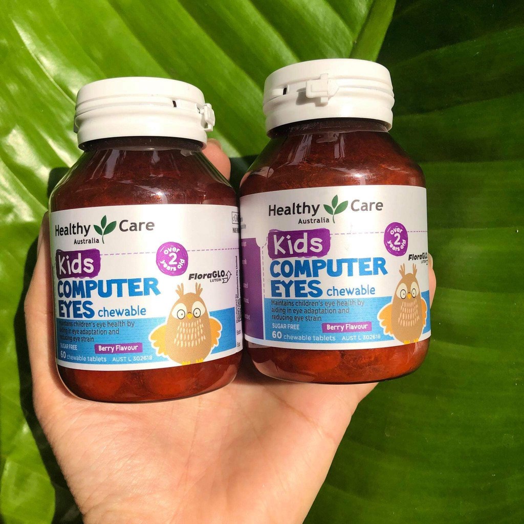 Viên uống Healthy Care Kids Computer Eyes - Bổ sung dưỡng chất giúp bổ mắt, sáng mắt cho bé (60 viên)