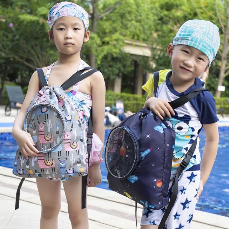 Túi dây rút MILASO balo chống nước 3 ngăn đi bơi, du lịch，đi học đa năng FB-001421