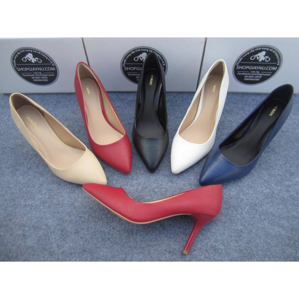 Giày nữ màu đen cao 7cm