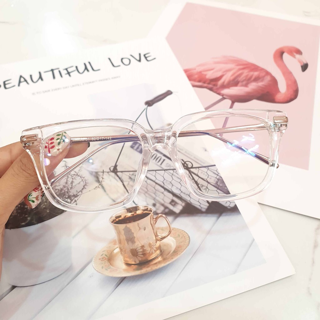 Gọng kính vuông nam nữ Emilie eyewear phụ kiện thời trang 333