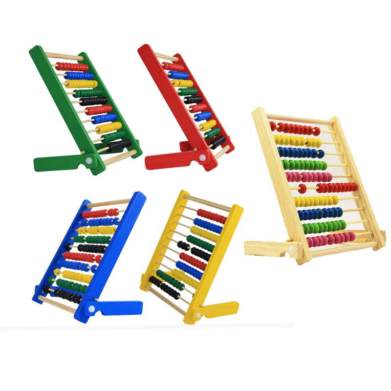 Preschool Baby Wooden Abacus Beads Counting Number Math Learning Teaching Aid Toy