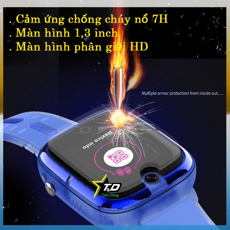 Đồng hồ thông minh định vị DF44 trẻ em nghe gọi định vị bằng wifi chống nước - Đồng hỗ DF44 có camera cảm ứng