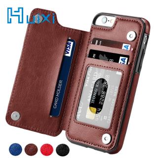 Ốp lưng điện thoại từ tính dạng ví da đa năng chống sốc dành cho iPhone X