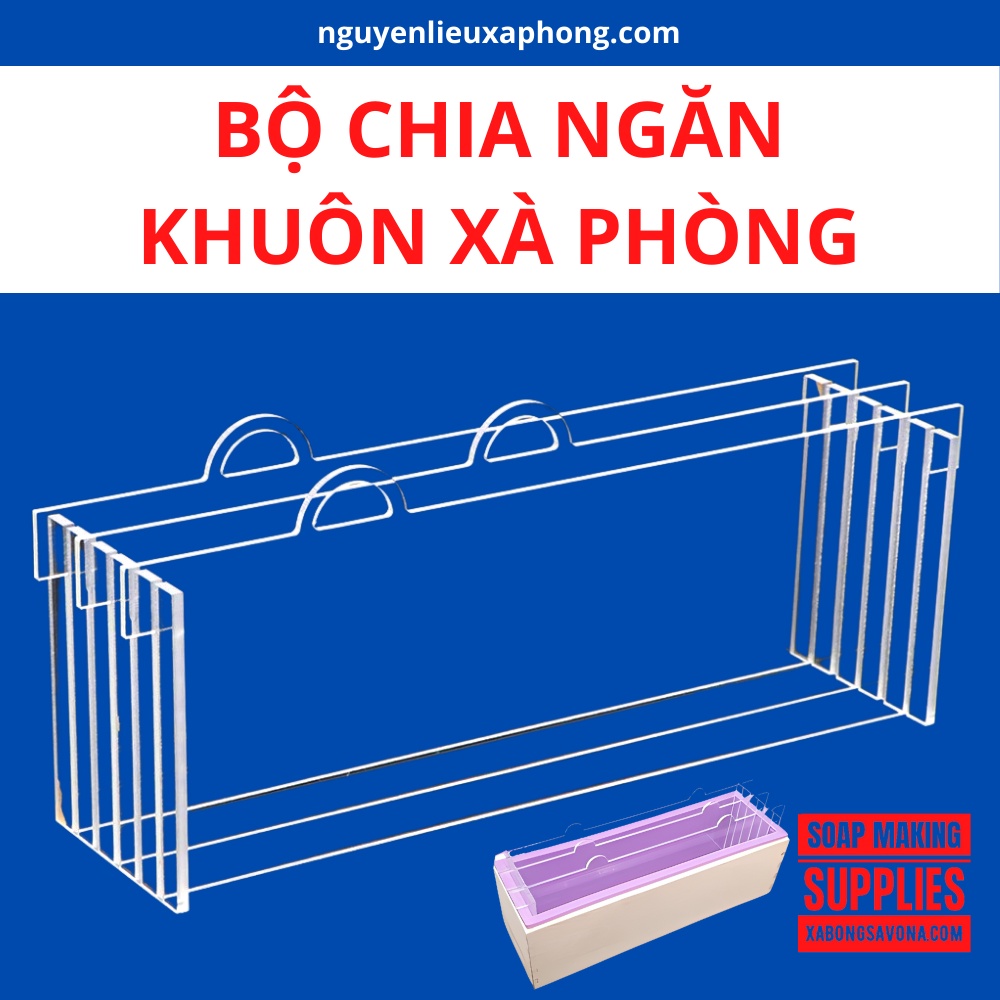 Dụng Cụ 5 Miếng Ghép Tạo Vách Ngăn Khuôn Xà Phòng Hình Chữ Nhật 1200g Tạo Xoáy Làm Xà Phòng Phương Pháp Lạnh