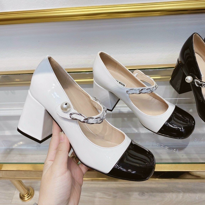 Giày búp bê cao gót miumiu fullbox
