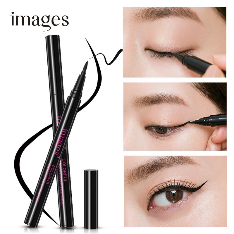 Bộ trang điểm mắt Images 4 món tiện lợi Chì kẻ mày, Bút dạ kẻ mắt, Mascara, Phấn mắt 16 màu MD-M01