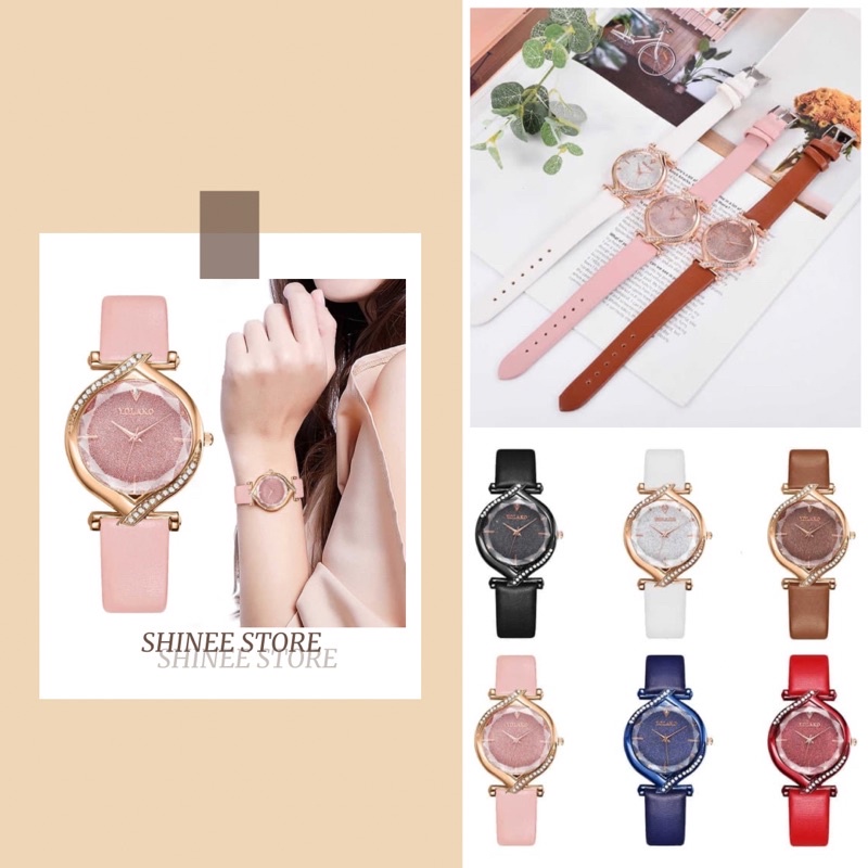 Đồng hồ nữ SHINEE kiểu dáng độc lạ, đẹp kèm bảo hành 3 tháng