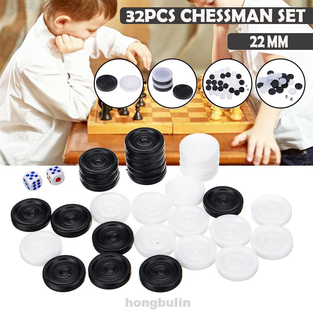 32pcs 22mm Double Land Backgammon Learning Portable Travel Kids Camping Chess Set | BigBuy360 - bigbuy360.vn