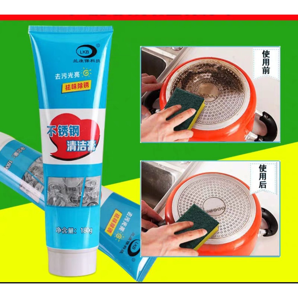 kem tẩy xoong nồi, tẩy rửa đồ dùng nhà bếp siêu sạch 180g