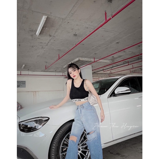 Áo Bra Ce.Line Thun Gân Hàn Hot Trend | BigBuy360 - bigbuy360.vn