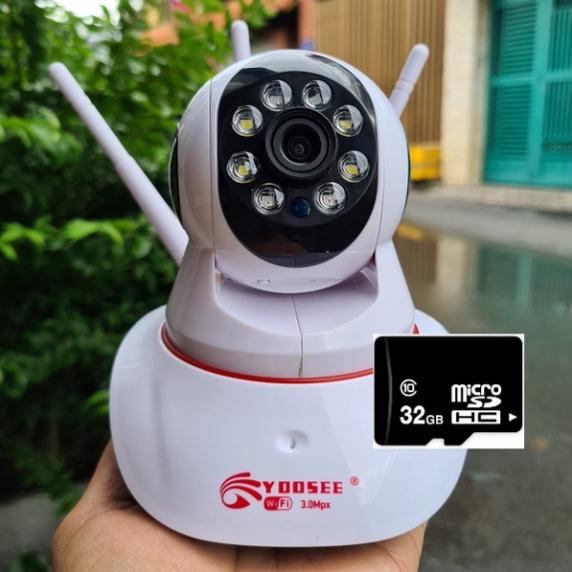 Camera Yoosee 3 Anten Quay Đêm Có Màu new 2021 - Hình ảnh cực nét