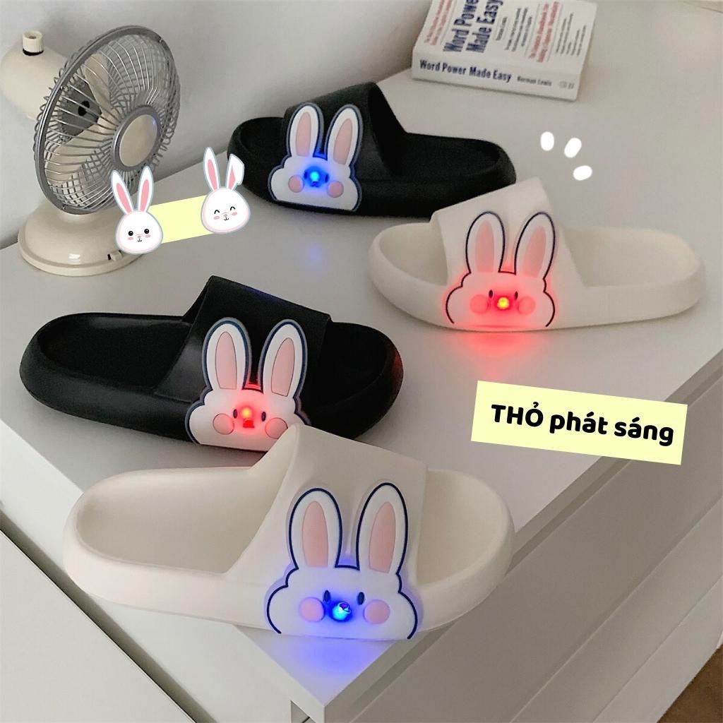 Dép thỏ phát sáng,couple phát sáng dép phát sáng XIXITIAO phong cách ulzzang