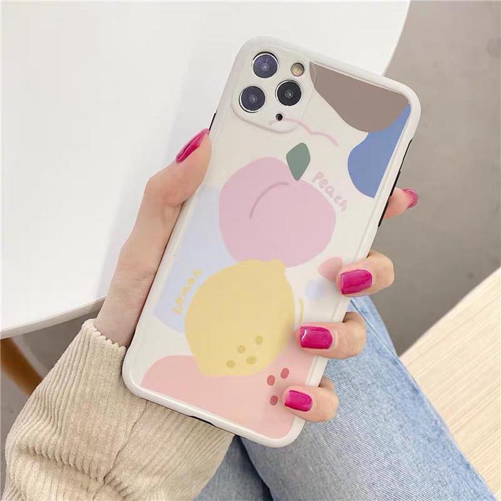 Ốp Lưng Iphone Cao Cấp Full Viền Peach Lemon Dành Cho Tất Cả Dòng Iphone từ 6 đến 11promax | BigBuy360 - bigbuy360.vn