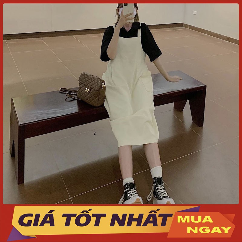 Váy Váy Yếm Dáng Dài Phong Cách Hàn Quốc Siêu Xinh Y058