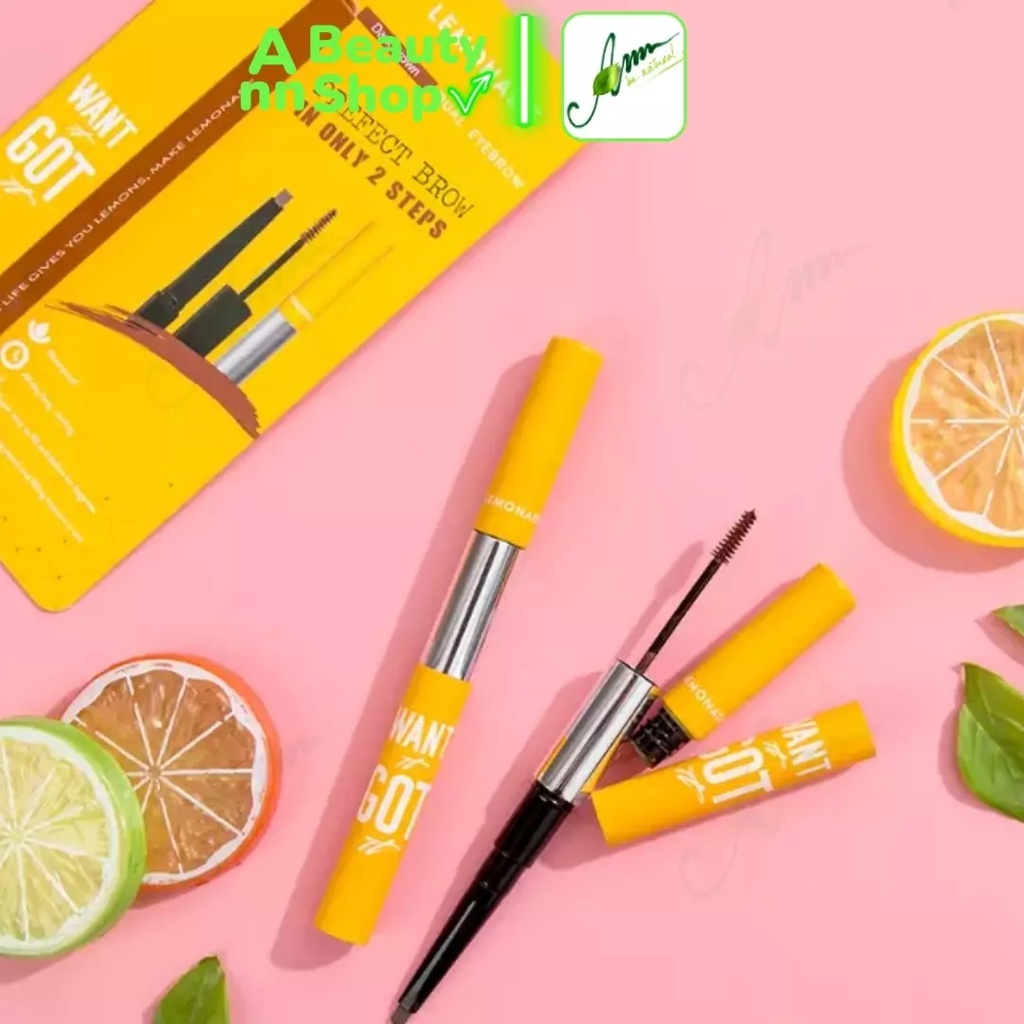 Kẻ mày 2 đầu Lemonade Want It Got It Dual Eyebrow 2g+2ml