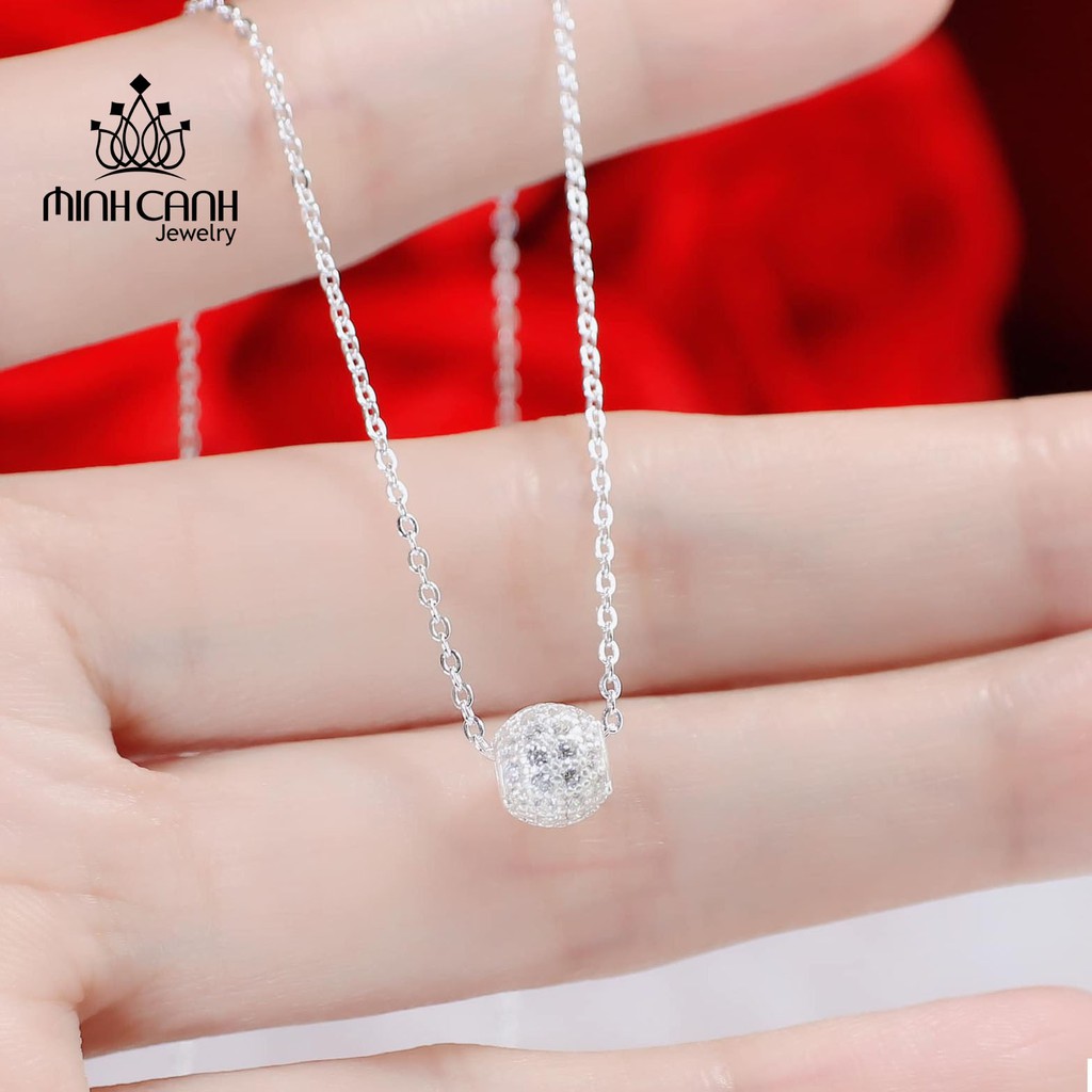 Dây Chuyền Bạc Quả Cầu Đính Đá Cubic Minh Canh Jewelry