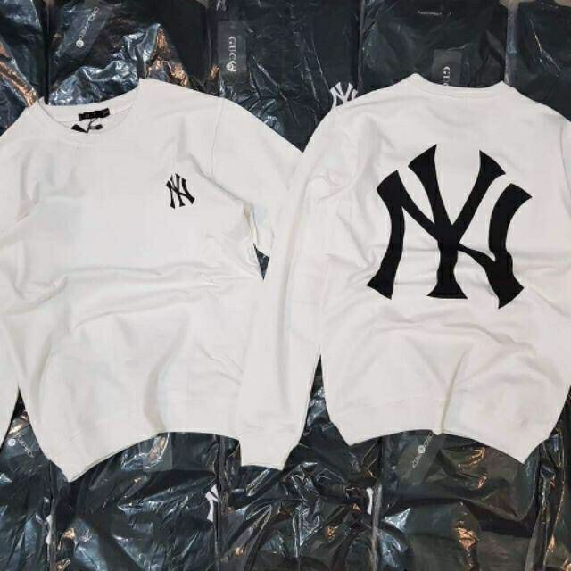 Áo Sweter In Chữ NY ❤ Áo Nỉ Dáng Rộng Unisex