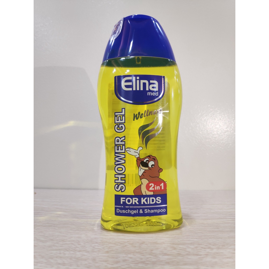 Tắm gội dưỡng da trẻ em ELINA MED SHOWER GEL WELLNESS 2 IN 1 FOR KIDS DUSCHGEL & SHAMPOO nhập khẩu đức