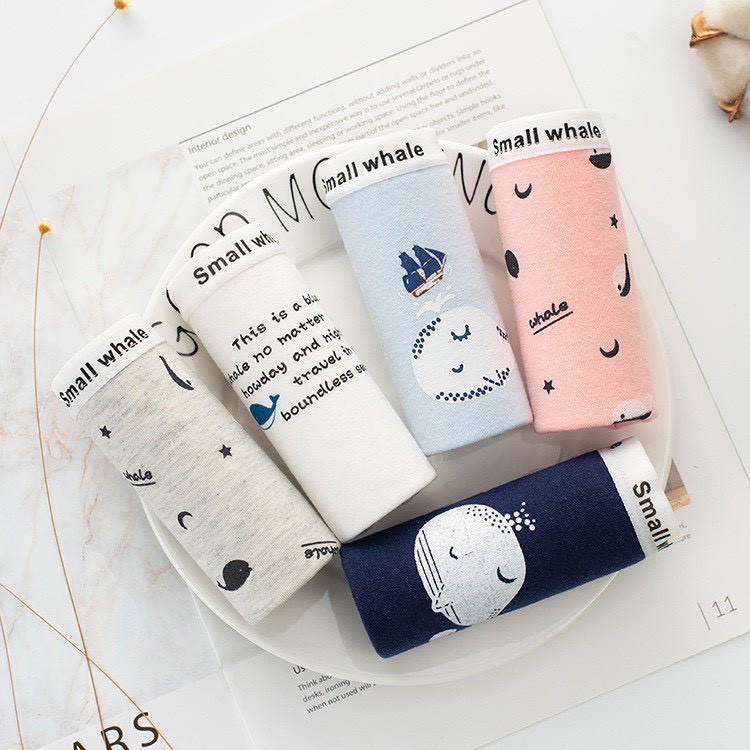 Quần lót cotton nữ in họa tiết cute siêu dễ thương, phụ kiện thời trang MAIKA