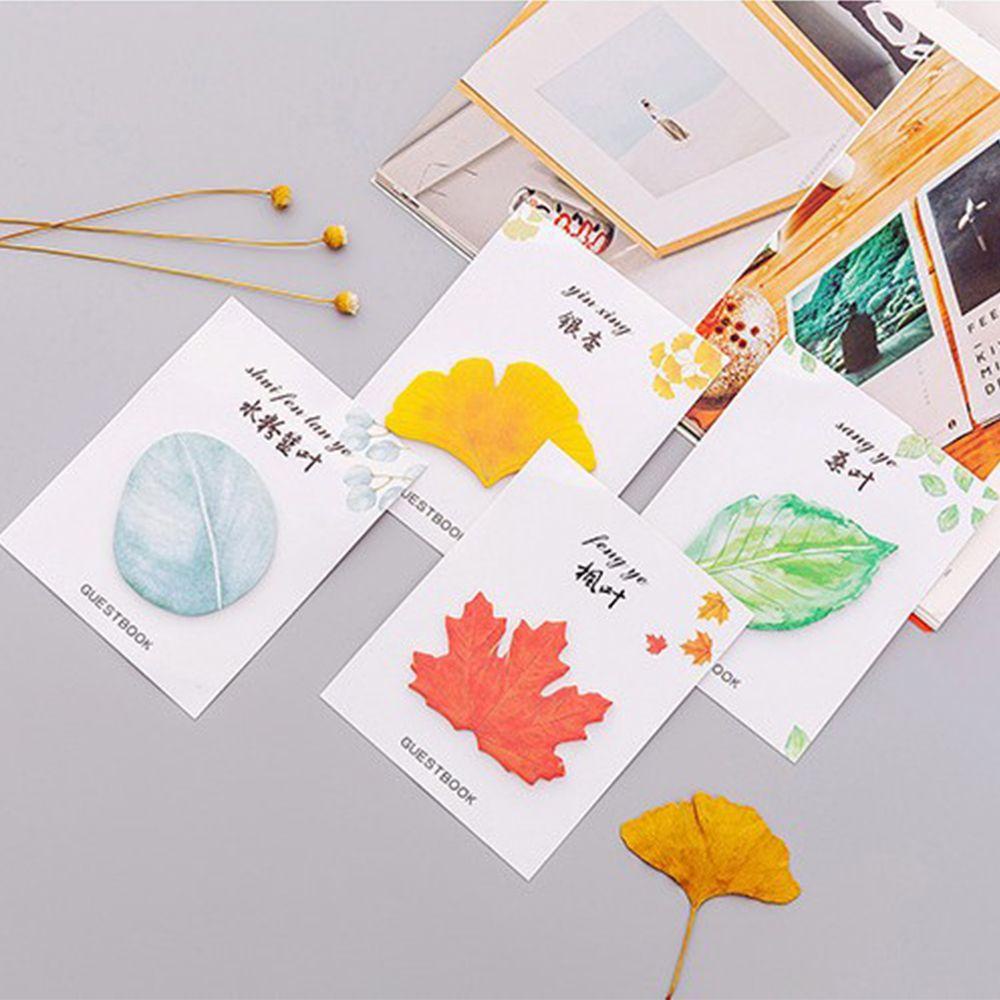 LLOYD Ginkgo biloba Giấy Dán Ghi Chú Lên Kế Hoạch Họa Tiết Lá Phong Cách Ins
