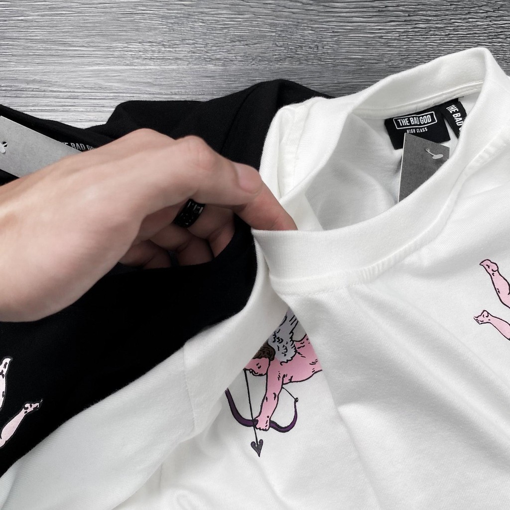 Áo thun tay lỡ Thiên Thần Hồng cao cấp , áo phông T shirt nam nữ unisex , MSW Town | BigBuy360 - bigbuy360.vn