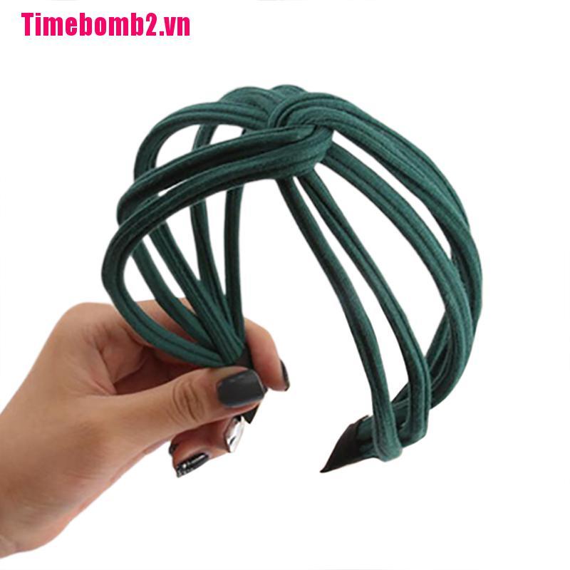 ### Băng Đô Cài Tóc Đính Nút Thời Trang Cho Nữ