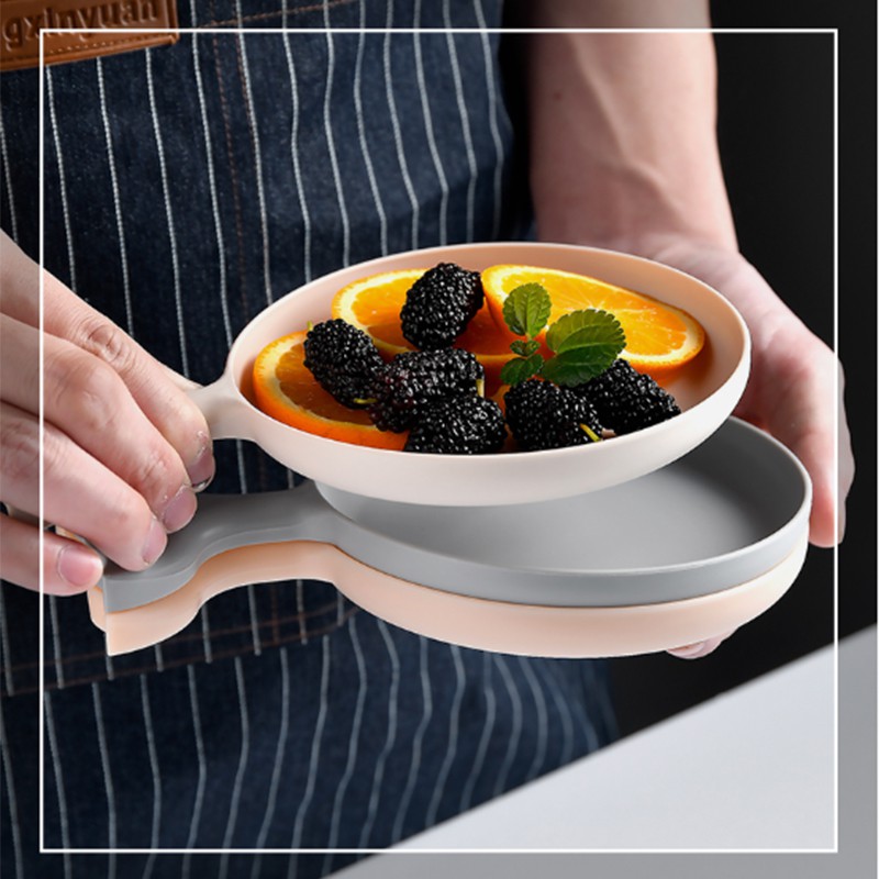 Đĩa đựng đồ ăn tráng miệng/ trái cây bằng lúa mạch đa năng tiện dụng | BigBuy360 - bigbuy360.vn