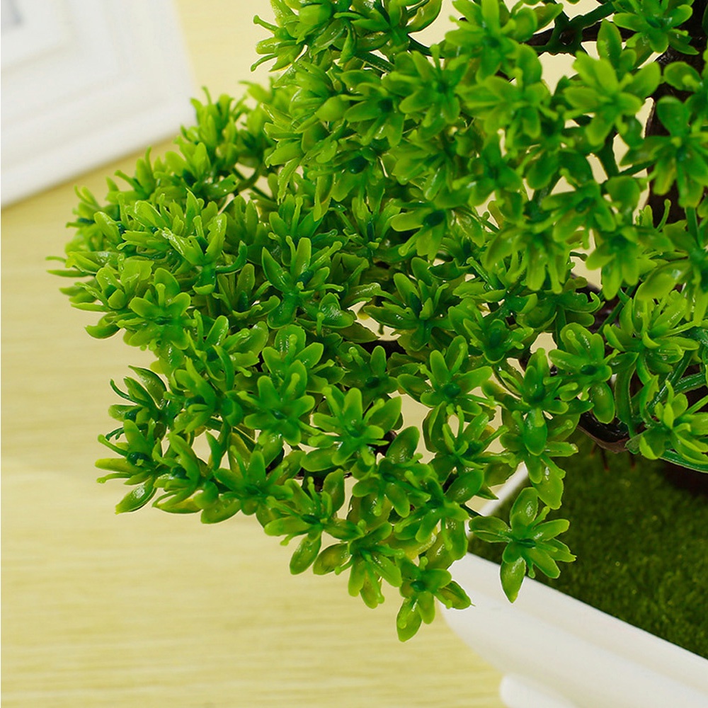 Chậu cây cảnh giả mini dùng trang trí bàn làm việc
