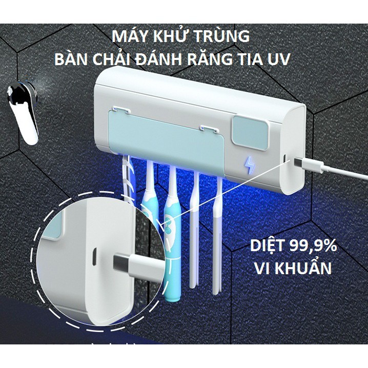 Máy Khử Trùng Bàn Chải Đánh Răng [UV Diệt Khuẩn] - Khử Khuẩn Tới 99.99% Cao Cấp [Bảo Hành 2 Năm]