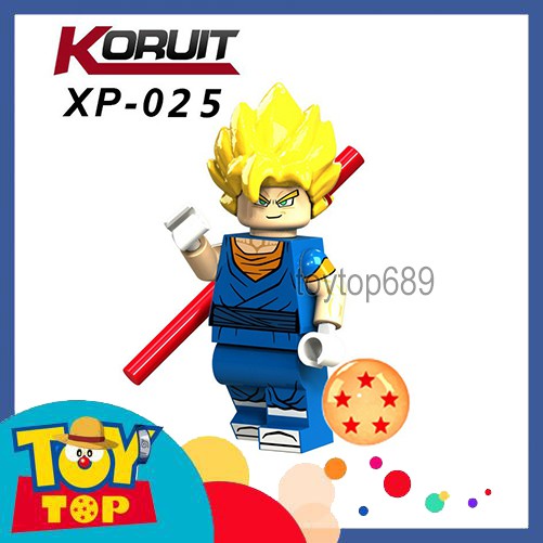 [Có sẵn][Một con] Non - lego Dragon Ball - Minifigures 7 viên ngọc rồng Goku Vegeta Gogeta Vegito .. Koruit XP021-XP026