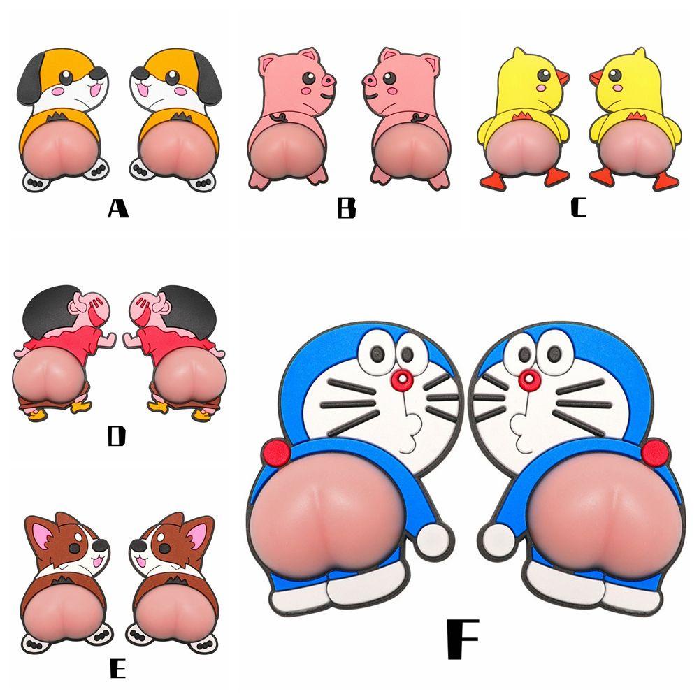 Miếng Dán Trang Trí Xe Hơi Chống Va Chạm Chống Trầy Xước Họa Tiết Dễ Thương