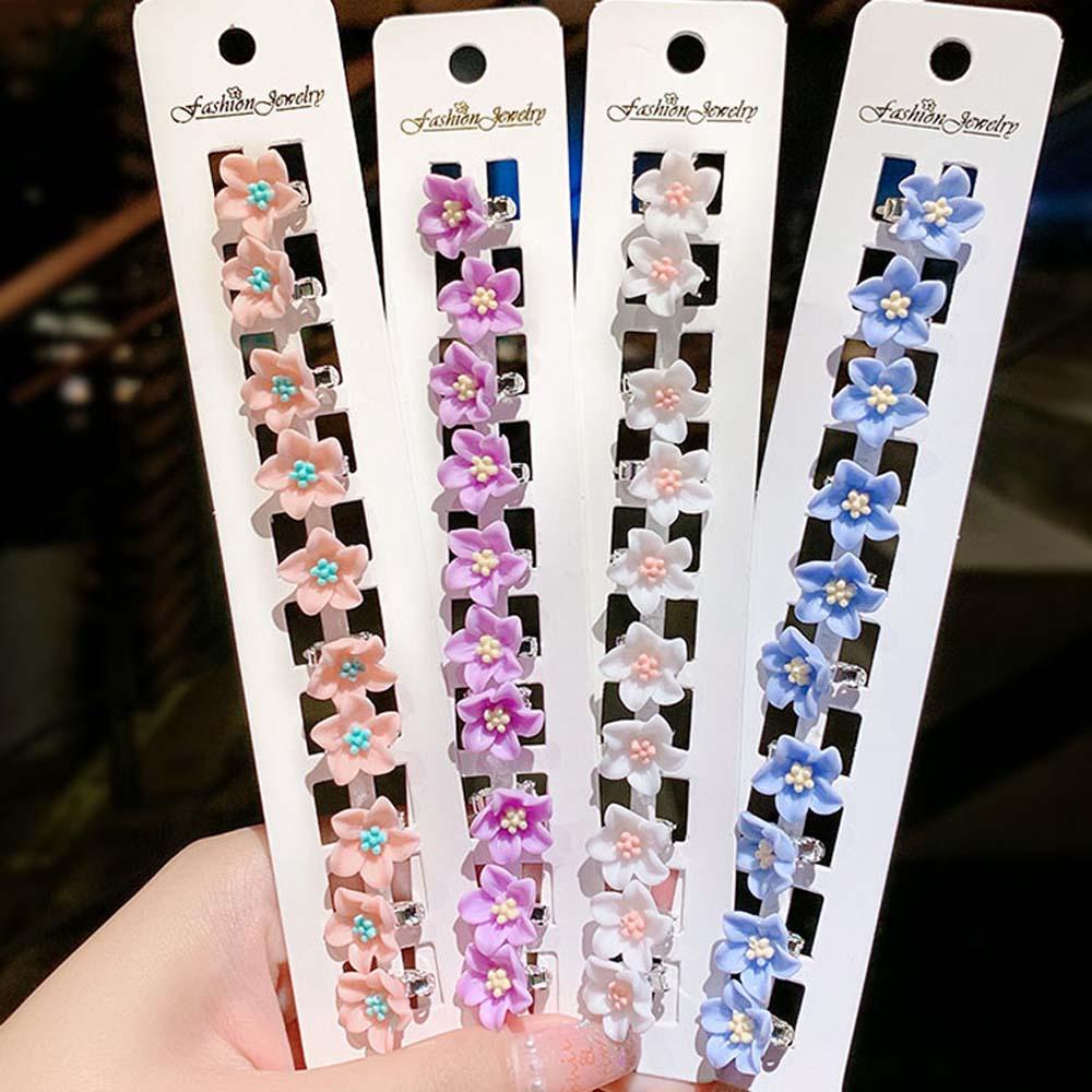 Set 10 Kẹp Tóc Hoa Phong Cách Hàn Quốc Cho Bé Gái