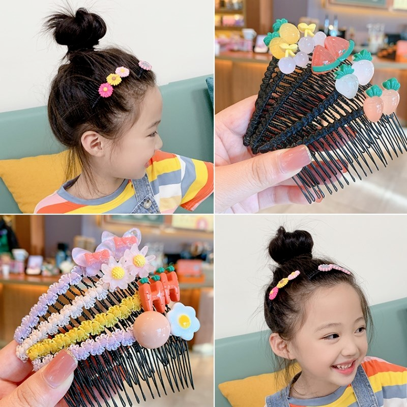 Lược cài tóc trang trí hoa / trái cây dễ thương xinh xắn dành cho bé gái
