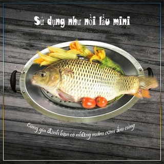 Khay om cá chép bằng inox