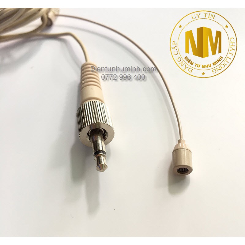 Micro Đeo tai Sennheiser 3.5mm vặn răng Trong