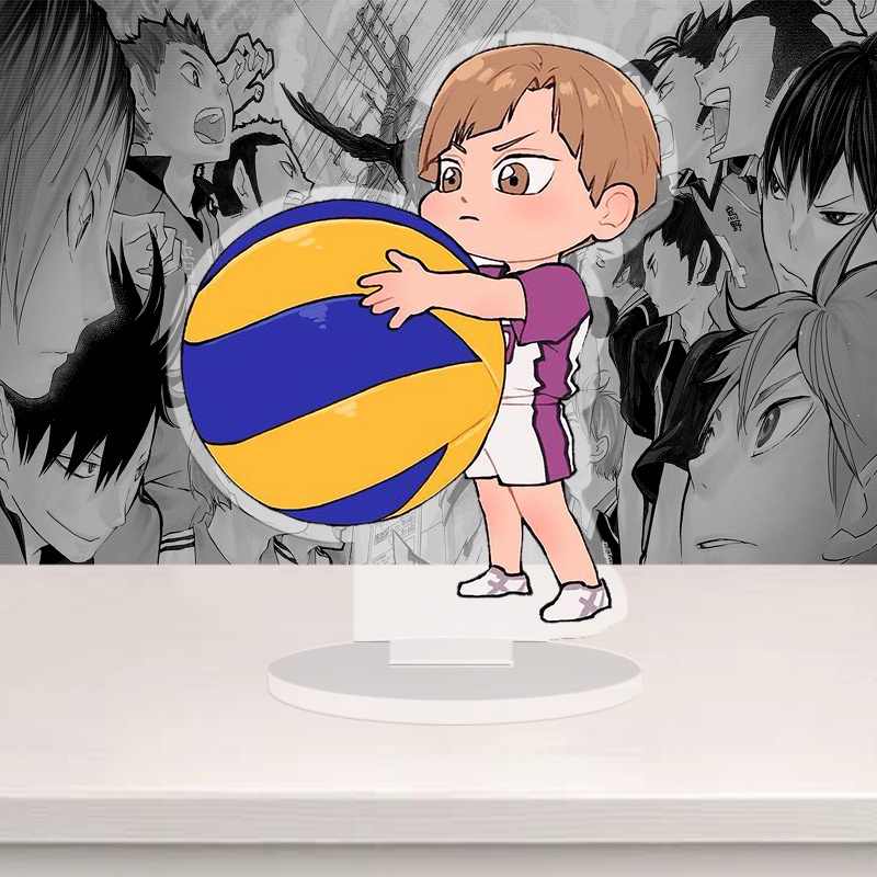 Standee Haikyuu, mô hình anime Thiếu niên bóng chuyền chibi siêu dễ thương