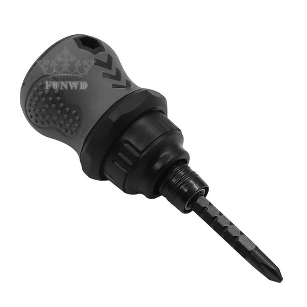 【FUNWD】2In1 Man Ratchet Wrench Screwdriver Ratchet Handle Carbon Steel Screwdriver Part