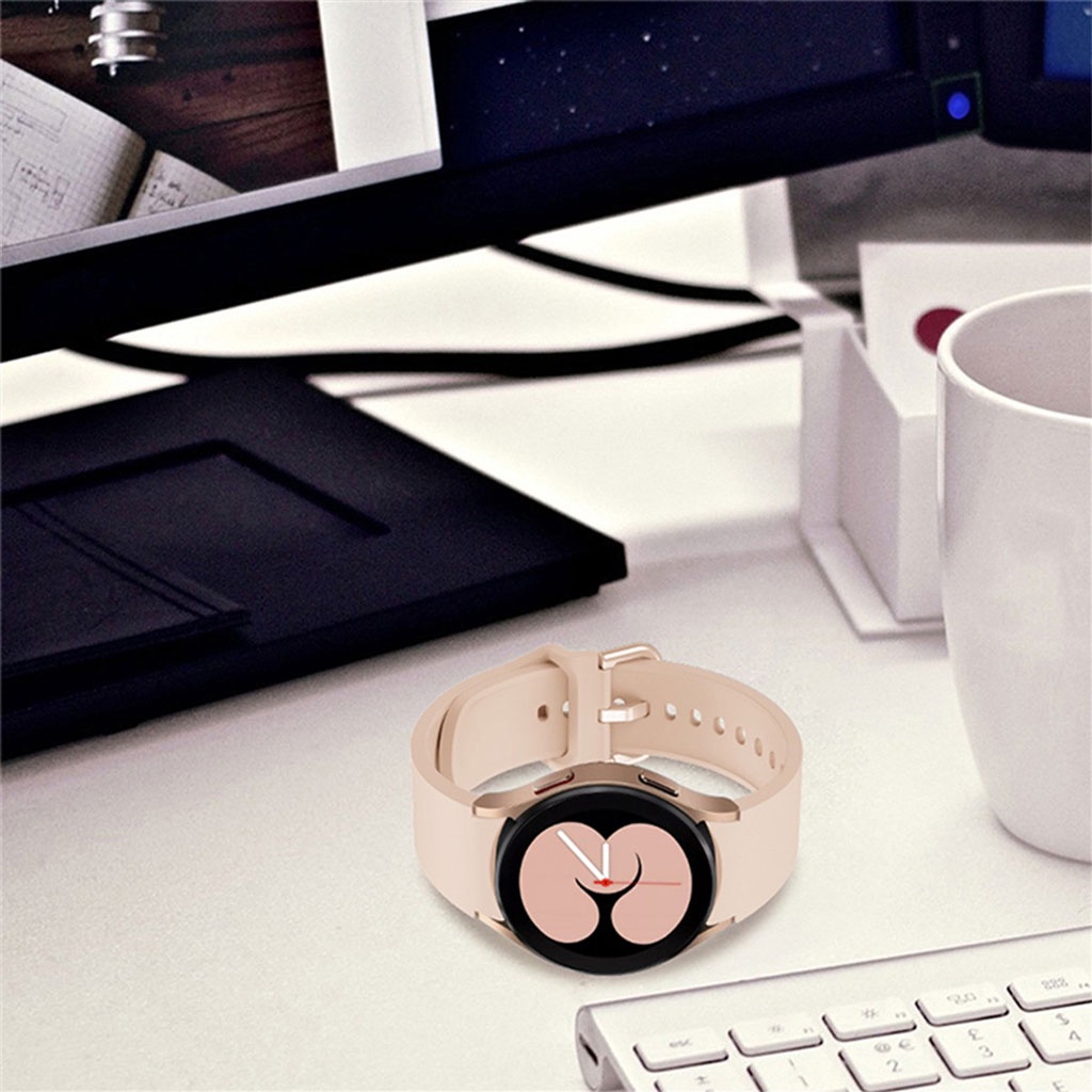 Dây đeo silicon chất lượng cao cho đồng hồ thông minh Samsung Galaxy Watch 4 40mm 42mm 44mm 46mm