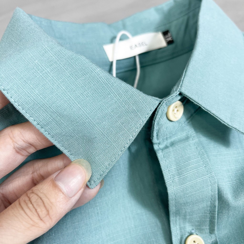 Áo sơ mi nam hàn quốc Basic vải đũi cotton Hàn Quốc xuất xịn, chuẩn form - D. Faber | BigBuy360 - bigbuy360.vn