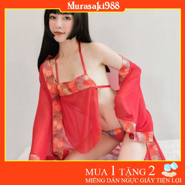 Đồ ngủ xuyên thấu/ Cosplay - Set choàng + yếm Cosplay mỹ nhân Trung Hoa | BigBuy360 - bigbuy360.vn