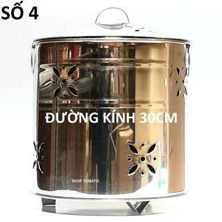 (ĐƯỜNG KÍNH 30CM)THÙNG ĐỐT VÀNG MÃ,GIẤY TIỀN VÀNG BẠC INOX
