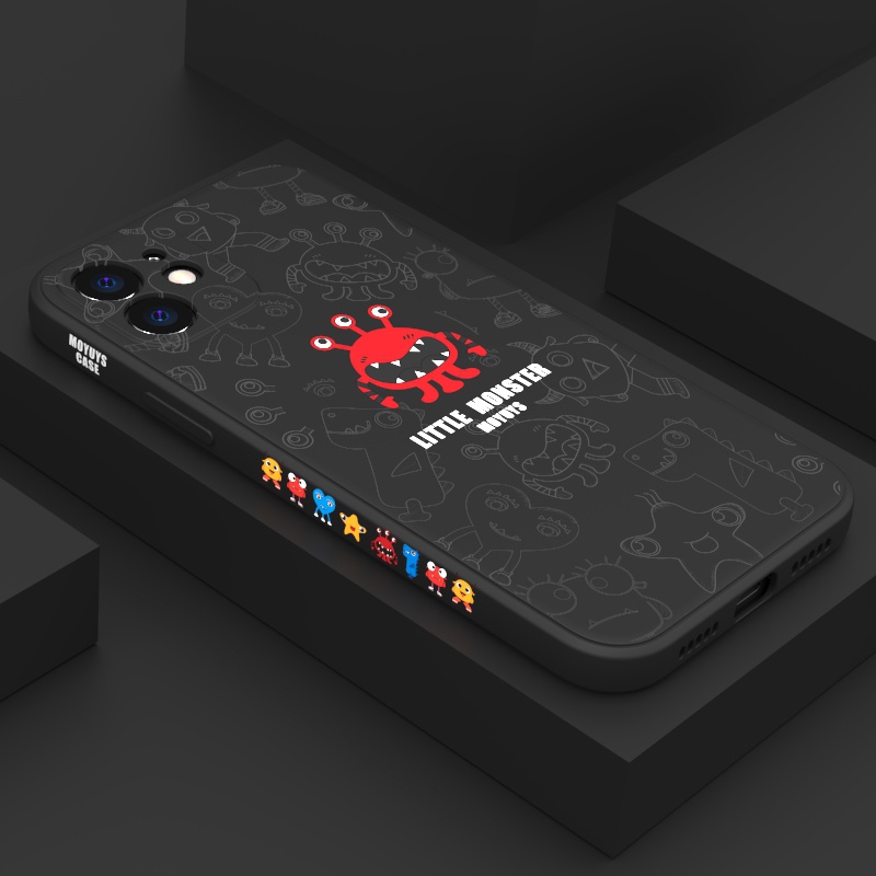 Ốp Điện Thoại Silicon Mềm Hình Quái Vật Nhỏ Cho iPhone 6 6s 7 8 7Plus/8plus X/XS XR XSMAX 11 11PROMAX 12 12PROMAX 13 13PROMAX