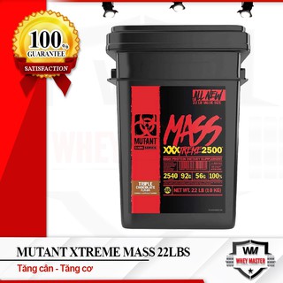 [+ Quà] Sữa Tăng Cân Nhanh Mutant Mass 22 lbs (10kg) - Dòng Extreme 2500  - Chính hãng