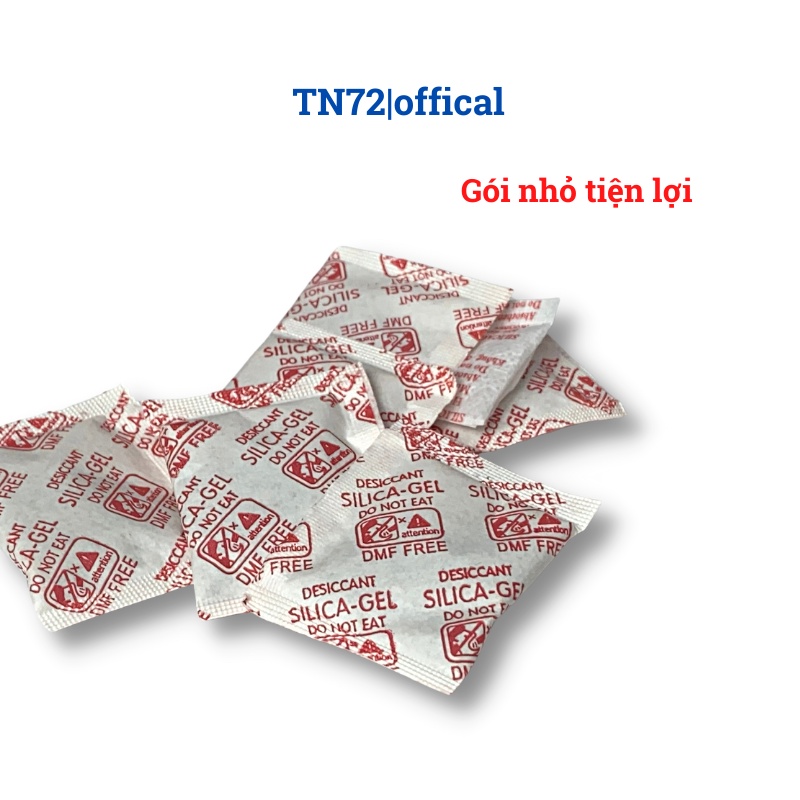 Gói hút ẩm máy ảnh, giày dép, tủ quần áo Silicagel loại 1/2/3/5/10g (Sỉ/ lẻ) 1KG - Túi chống ẩm mốc, khử mùi