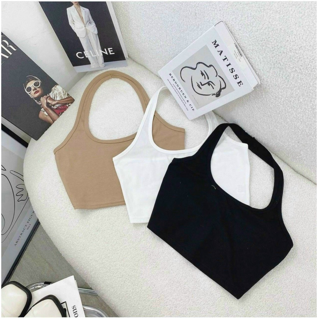 Áo Bra Nemon KHÔNG ĐỆM - Áo bra dây đeo cổ áo yếm Thoáng Khí [Minhduongct]