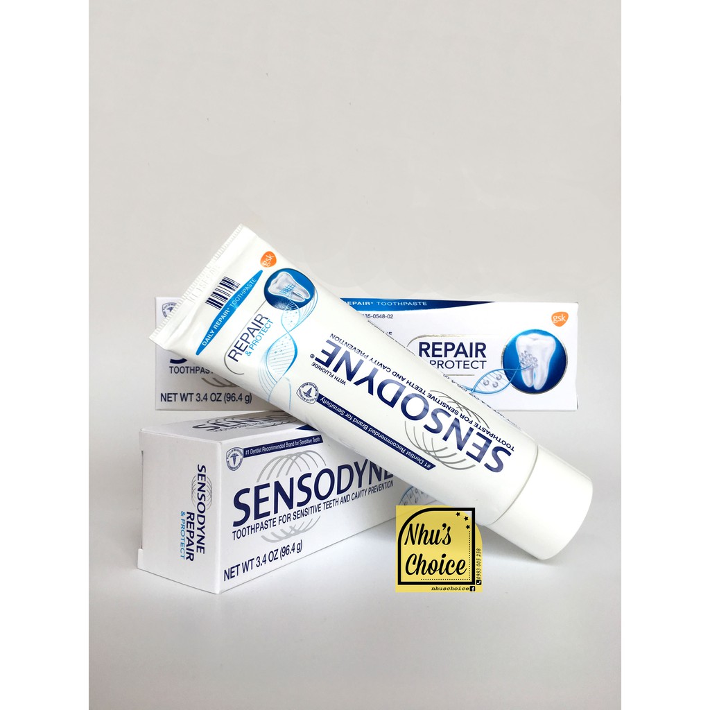 [Hàng Mỹ Nhu's Choice] Kem đánh răn.g Phục hồi răng nhạy cảm Sensodyne Repair & Protect Sensitive Toothpaste 3.4oz/ 96.4